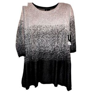 MEW WITH TAGS “ND” Women’s Black and Silver Sweater Size: Small